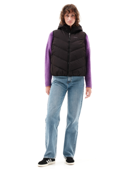 EMERSON WOMEN’S HOODED PUFFER VEST JACKET