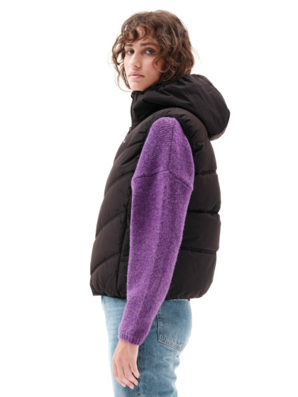 EMERSON WOMEN’S HOODED PUFFER VEST JACKET