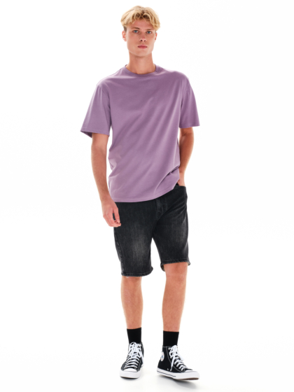 EMERSON ΑΝΔΡΙΚΟ ΜΟΝΟΧΡΩΜΟ ΚΟΝΤΟΜΑΝΙΚΟ T-SHIRT