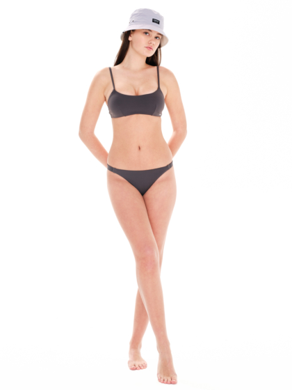 EMERSON RIB SCOOP BRALETTE WOMEN'S BIKINI SET