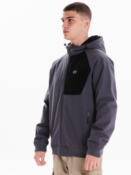 EMERSON MEN’S HOODED BOMBER JACKET