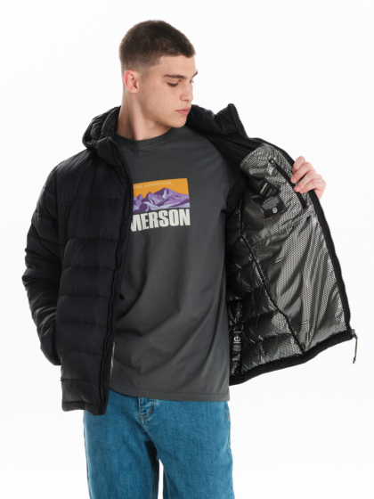 EMERSON MEN’S HOODED DOWN PUFFER JACKET