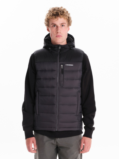 EMERSON MEN’S HOODED DOWN PUFFER VEST JACKET