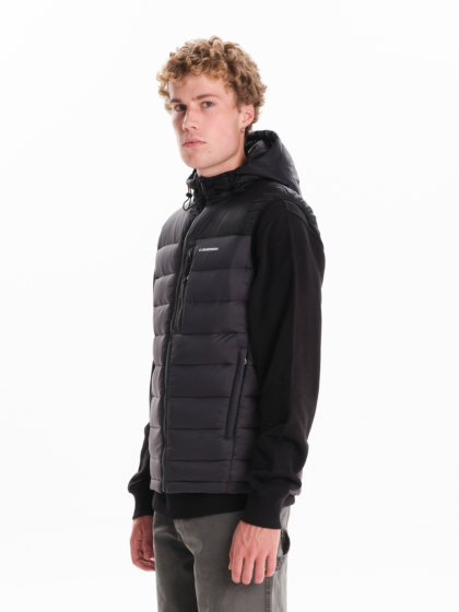 EMERSON MEN’S HOODED DOWN PUFFER VEST JACKET