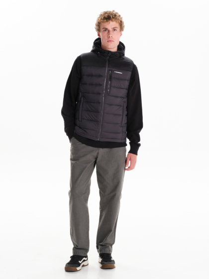 EMERSON MEN’S HOODED DOWN PUFFER VEST JACKET