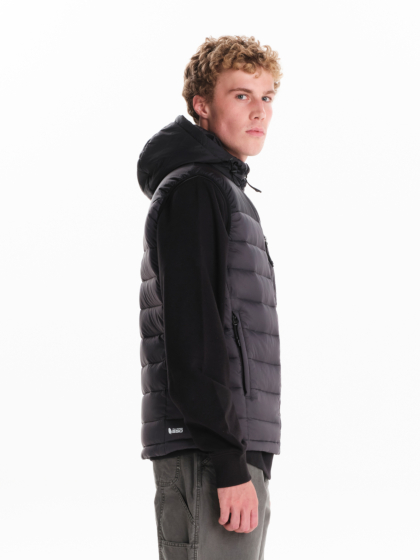 EMERSON MEN’S HOODED DOWN PUFFER VEST JACKET