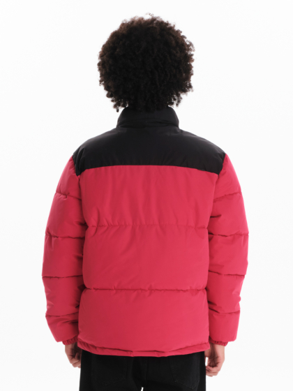 EMERSON MEN’S PUFFER JACKET WITH ROLL-IN HOOD