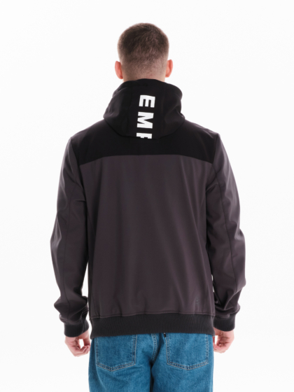 EMERSON MEN’S HOODED BONDED BOMBER JACKET