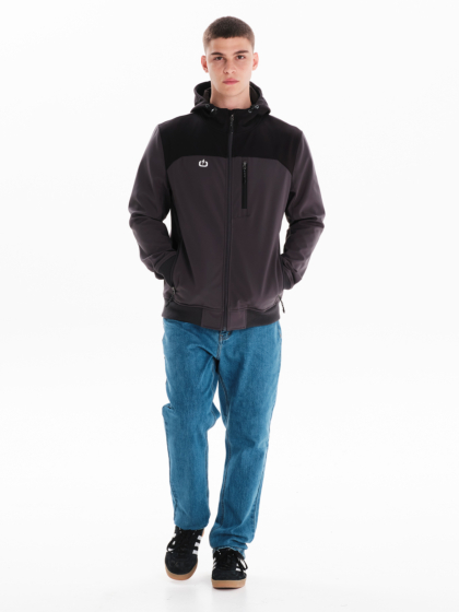 EMERSON MEN’S HOODED BONDED BOMBER JACKET
