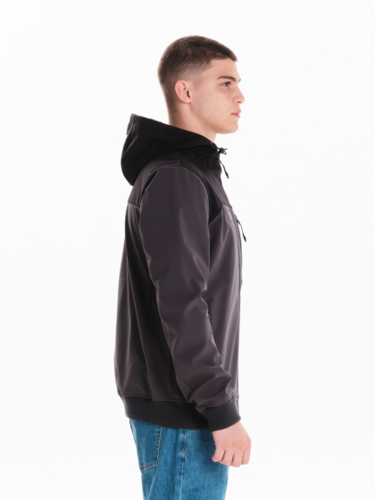 EMERSON MEN’S HOODED BONDED BOMBER JACKET