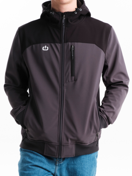 EMERSON MEN’S HOODED BONDED BOMBER JACKET