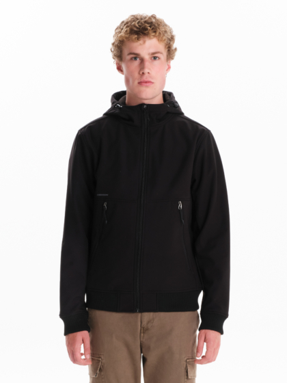 EMERSON MEN’S HOODED BONDED BOMBER JACKET