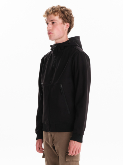 EMERSON MEN’S HOODED BONDED BOMBER JACKET