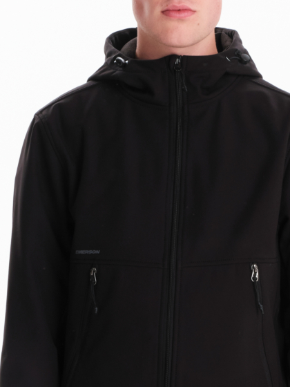 EMERSON MEN’S HOODED BONDED BOMBER JACKET