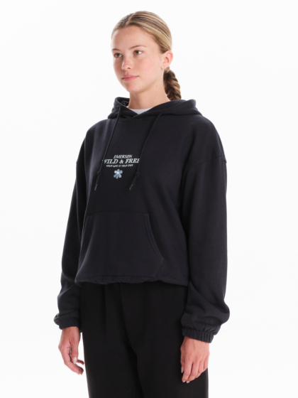 EMERSON WOMEN’S CROPPED PULLOVER HOODIE
