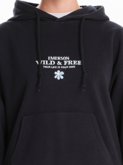 EMERSON WOMEN’S CROPPED PULLOVER HOODIE