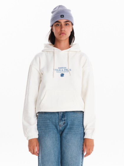 EMERSON WOMEN’S CROPPED PULLOVER HOODIE