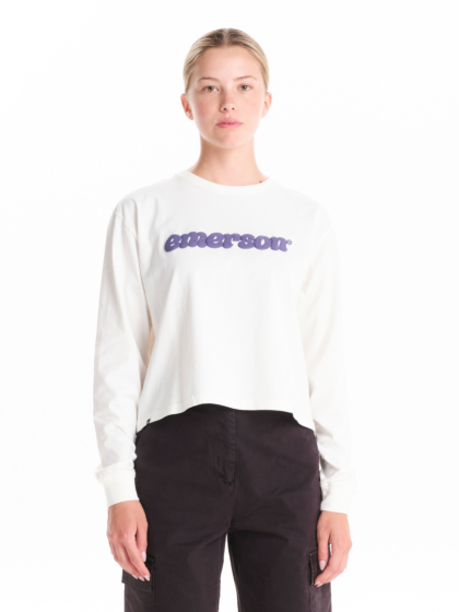 EMERSON WOMEN’S LONG SLEEVE CROP TEE