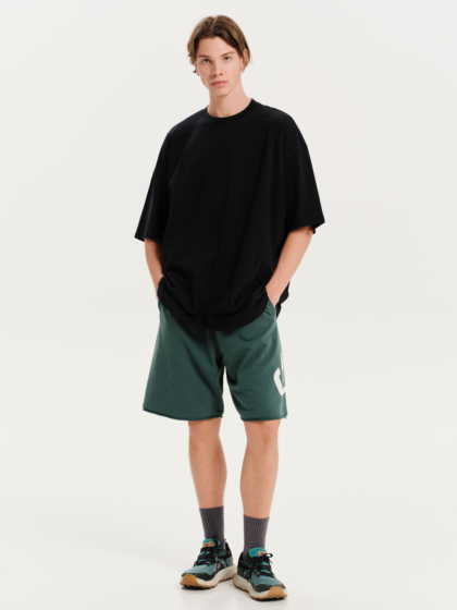 EMERSON ΜΟΝΟΧΡΩΜΟ ΑΝΔΡΙΚΟ ΚΟΝΤΟΜΑΝΙΚΟ OVERSIZED T-SHIRT
