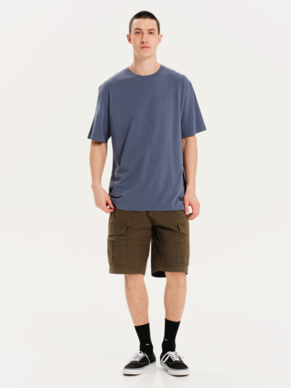 EMERSON ΑΝΔΡΙΚΟ ΜΟΝΟΧΡΩΜΟ ΚΟΝΤΟΜΑΝΙΚΟ T-SHIRT