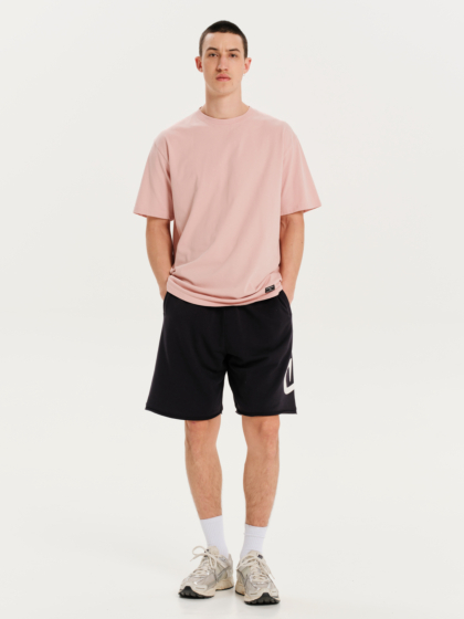 EMERSON ΑΝΔΡΙΚΟ ΜΟΝΟΧΡΩΜΟ ΚΟΝΤΟΜΑΝΙΚΟ T-SHIRT