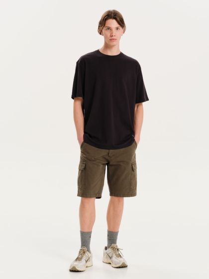 EMERSON ΑΝΔΡΙΚΟ ΜΟΝΟΧΡΩΜΟ ΚΟΝΤΟΜΑΝΙΚΟ T-SHIRT