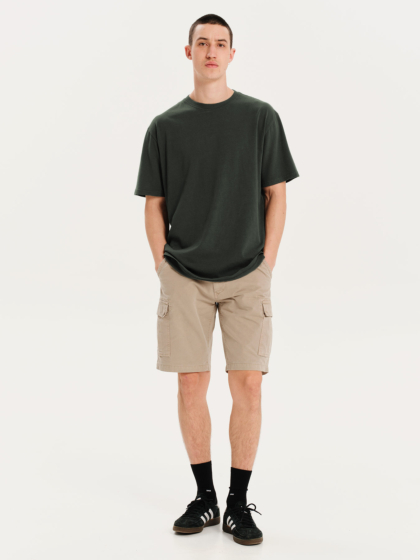 EMERSON ΑΝΔΡΙΚΟ ΜΟΝΟΧΡΩΜΟ ΚΟΝΤΟΜΑΝΙΚΟ T-SHIRT