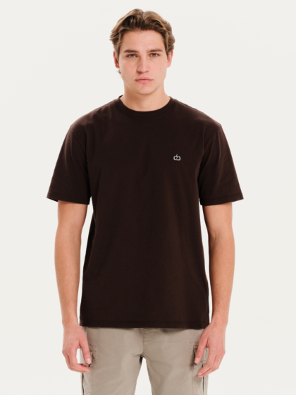 EMERSON ΑΝΔΡΙΚΟ ΜΟΝΟΧΡΩΜΟ ΚΟΝΤΟΜΑΝΙΚΟ T-SHIRT