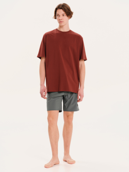 EMERSON ΑΝΔΡΙΚΟ ΜΟΝΟΧΡΩΜΟ ΚΟΝΤΟΜΑΝΙΚΟ T-SHIRT