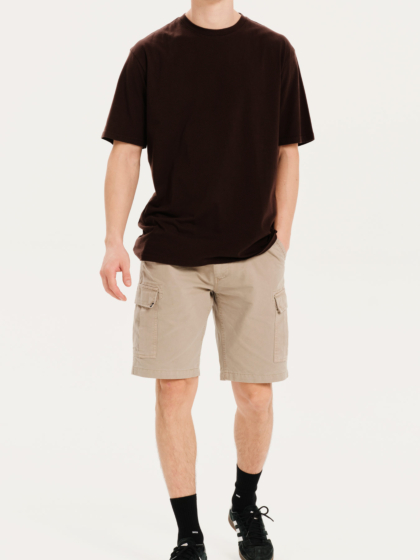 EMERSON ΑΝΔΡΙΚΟ ΜΟΝΟΧΡΩΜΟ ΚΟΝΤΟΜΑΝΙΚΟ T-SHIRT