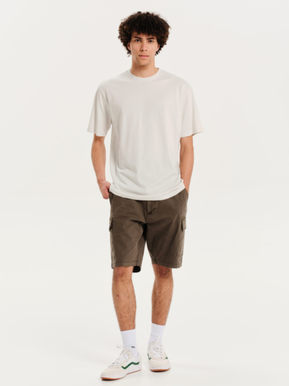 EMERSON ΑΝΔΡΙΚΟ ΜΟΝΟΧΡΩΜΟ ΚΟΝΤΟΜΑΝΙΚΟ T-SHIRT