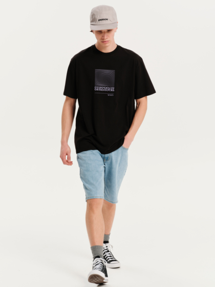 EMERSON WAVES ΑΝΔΡΙΚΟ ΚΟΝΤΟΜΑΝΙΚΟ T-SHIRT