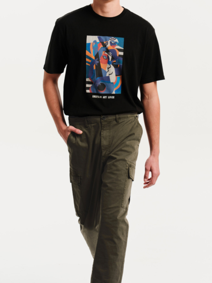 EMERSON MEN’S HALF ELASTICATED CARGO PANTS