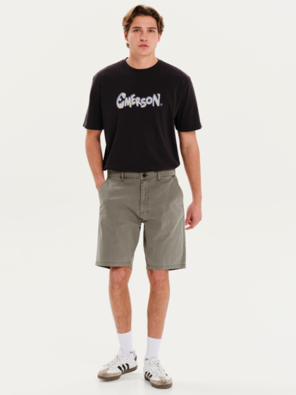 EMERSON MEN’S HALF ELASTICATED CLASSIC CHINO SHORTS