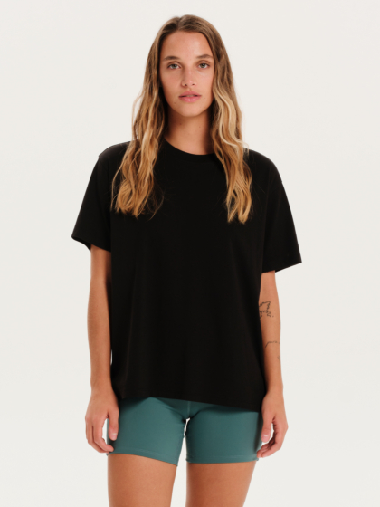 EMERSON ΓΥΝΑΙΚΕΙΟ ΜΟΝΟΧΡΩΜΟ ΚΟΝΤΟΜΑΝΙΚΟ T-SHIRT
