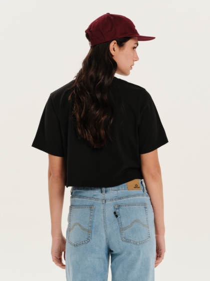 EMERSON SOLID WOMEN’S SHORT SLEEVE CROP T-SHIRT