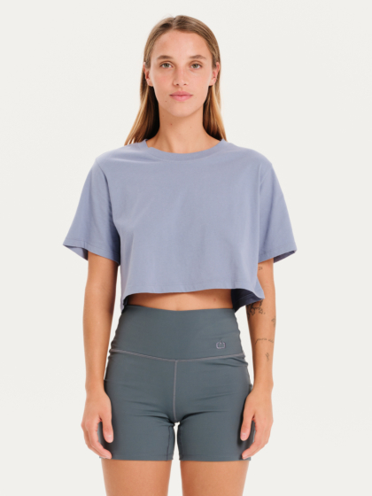 EMERSON SOLID WOMEN’S SHORT SLEEVE CROP T-SHIRT