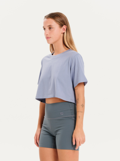 EMERSON SOLID WOMEN’S SHORT SLEEVE CROP T-SHIRT