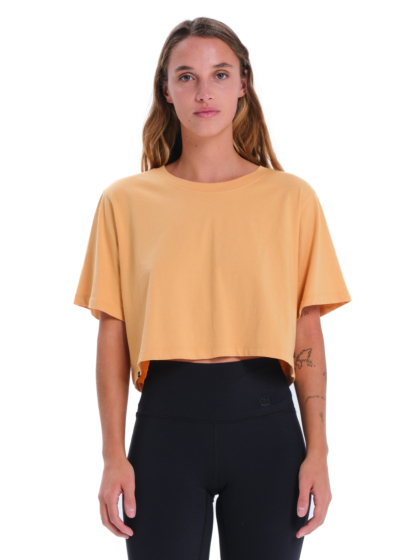 EMERSON SOLID WOMEN’S SHORT SLEEVE CROP T-SHIRT