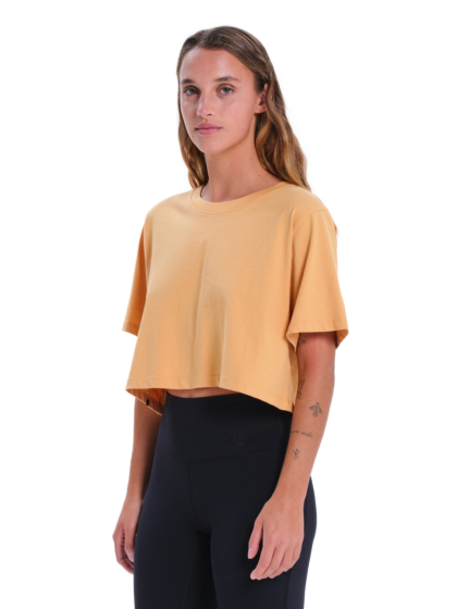 EMERSON SOLID WOMEN’S SHORT SLEEVE CROP T-SHIRT