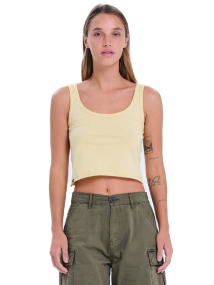 EMERSON ΜΟΝΟΧΡΩΜΟ ΓΥΝΑΙΚΕΙΟ ΑΜΑΝΙΚO CROP TOP