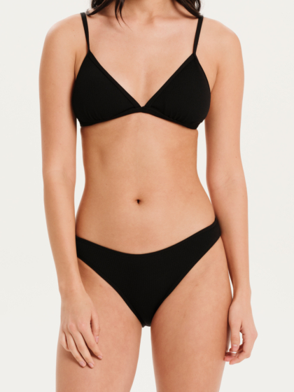 EMERSON FIXED TRIANGLE WOMEN'S RIB BIKINI SET
