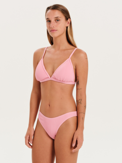 EMERSON FIXED TRIANGLE WOMEN'S RIB BIKINI SET