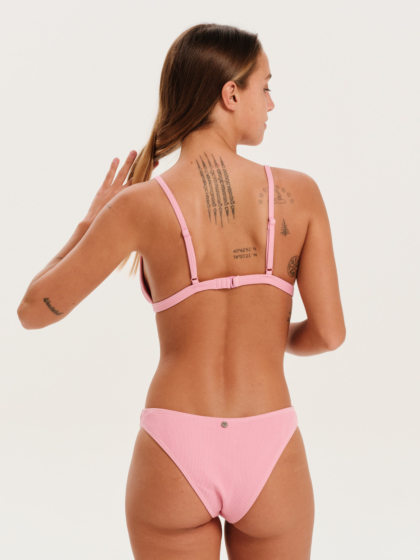 EMERSON FIXED TRIANGLE WOMEN'S RIB BIKINI SET