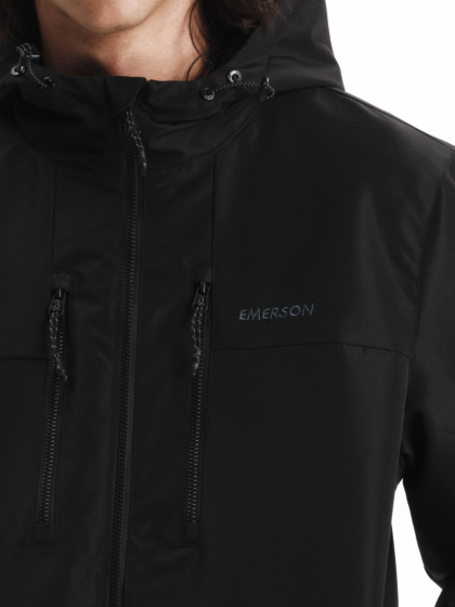 EMERSON MEN’S HOODED BOMBER JACKET