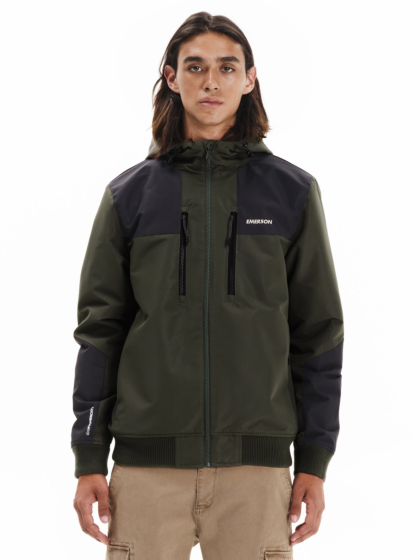 EMERSON MEN’S HOODED BOMBER JACKET