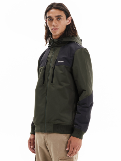 EMERSON MEN’S HOODED BOMBER JACKET