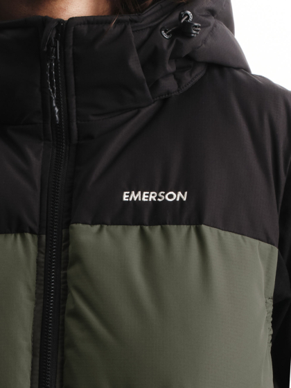 EMERSON MEN’S PUFFER VEST WITH DETACHABLE HOOD