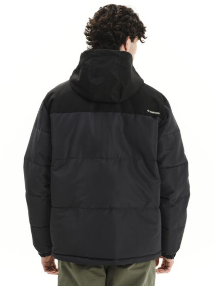 EMERSON MEN’S PUFFER JACKET WITH ROLL-IN HOOD