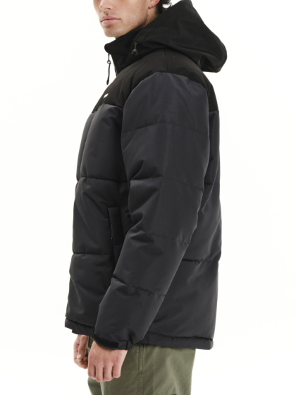 EMERSON MEN’S PUFFER JACKET WITH ROLL-IN HOOD